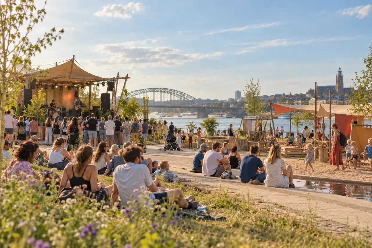 Zomerfeesten Nijmegen bij Stadseiland Stek met muziek en activiteiten