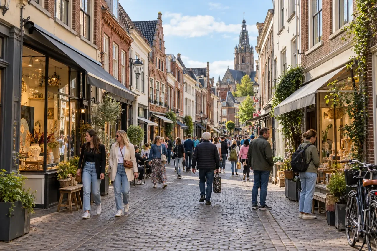Winkels Nijmegen in de historische Lange Hezelstraat