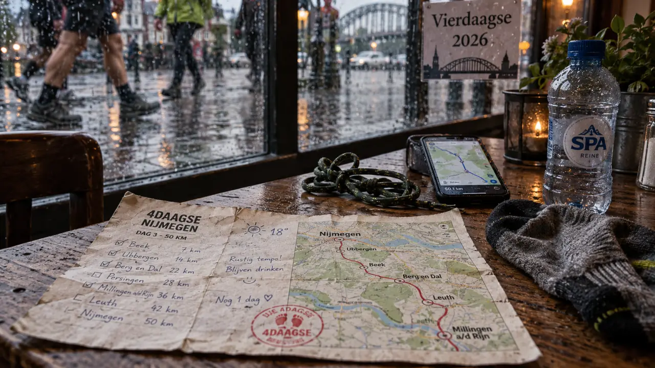Vierdaagse Nijmegen 2026: startbewijs niet verwarren, routekaart